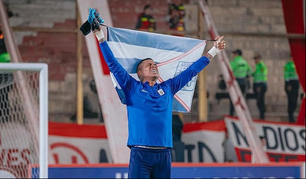 El gesto por el que fue sancionado Ángelo Campos por la CD-FPF. (Foto: Alianza Lima)