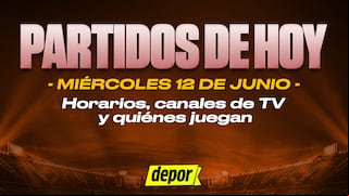 Partidos de fútbol de hoy, ,miércoles 12 de junio: quiénes juegan, horarios y dónde ver