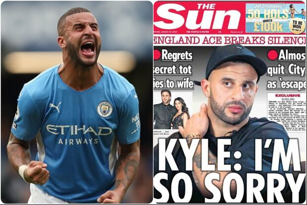 Kyle Walker tiene cuatro hijos con Anni Kilner, su esposa, y dos con Lauryn Goodman, amante. (Foto: Getty Images / The Sun)