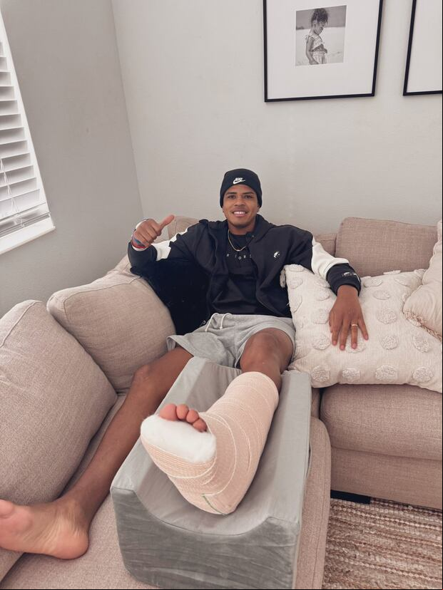 Wilder Cartagena se viene recuperando de una operación al Tendón de Aquiles.