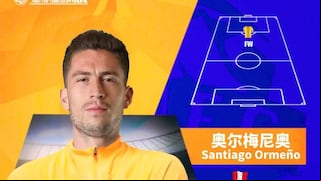 ¡Hablará en chino! Santiago Ormeño fue presentado en Qingdao Hainiu