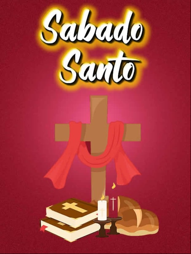 Imágenes por Sábado Santo para compartir en redes sociales (Foto: Pinterest).