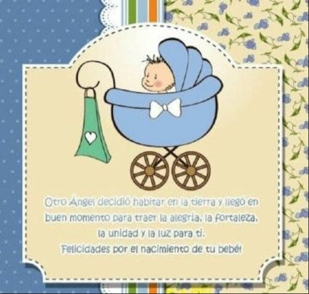Imágenes para felicitar la llegada o el nacimiento de un bebé. (Foto: Pinterest)