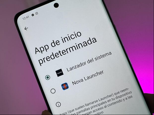 WHATSAPP | Define a Nova Launcher como predeterminado. (Foto: Depor - Rommel Yupanqui)