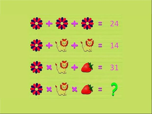 RETO MATEMÁTICO | Mentes muy inteligentes pueden resolver este rompecabezas con imágenes en 9 segundos. | jagranjosh