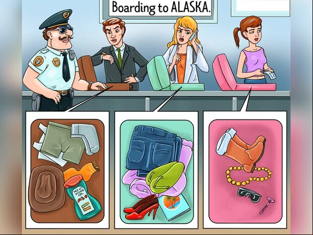 ACERTIJO VISUAL | ¿Puedes detectar en la imagen al pasajero sospechoso en el control de seguridad del aeropuerto en 15 segundos? | brightside