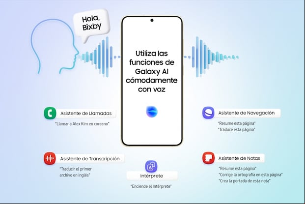 Comandos de voz en Bixby para activar las funciones de IA