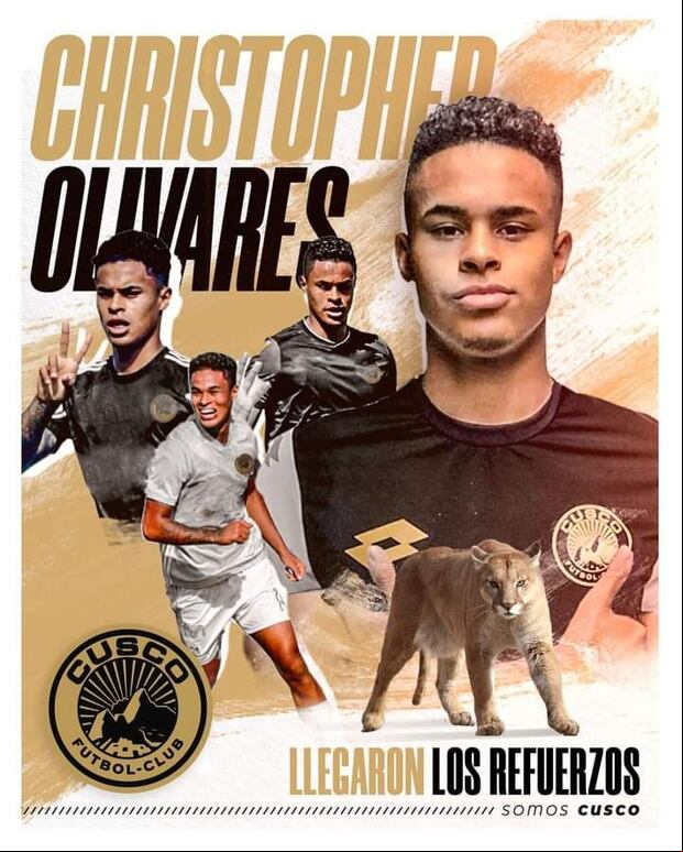 Christopher Olivares fue anunciado como nuevo refuerzo de Cusco FC. (Foto: Cusco FC)