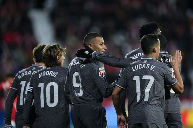 Real Madrid goleó al Girona por la fecha 16 de LaLiga de España. (Foto: EFE)