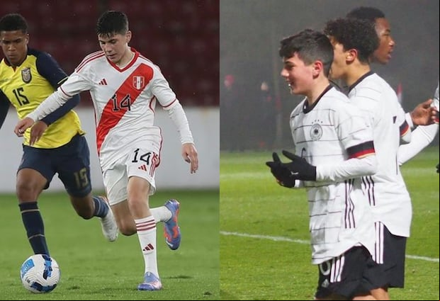 Felipe Chávez con las camisetas de Perú y Alemania. (Fotos: Difusión)
