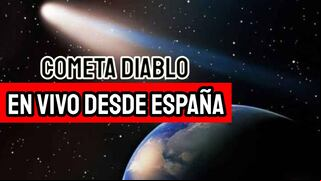 Así fue la trayectoria del Cometa Diablo desde España vía NASA TV