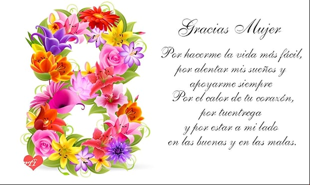 Mensajes por el Día de la Mujer: frases, imágenes y poemas para compartir el 8 de marzo (Foto: Internet).