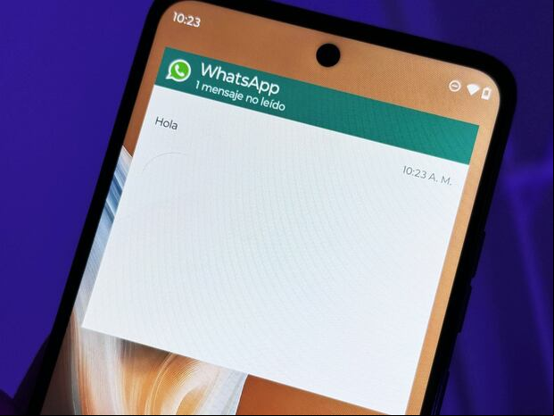 WHATSAPP | Así deberás amoldar el widget de la app. (Foto: MAG - Rommel Yupanqui)