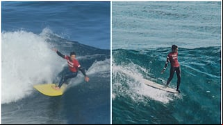 Cinco medallas en surf con Piccolo Clemente, Mafer Reyes, Lucca Mesinas, Miguel Tudela y Vania Torres