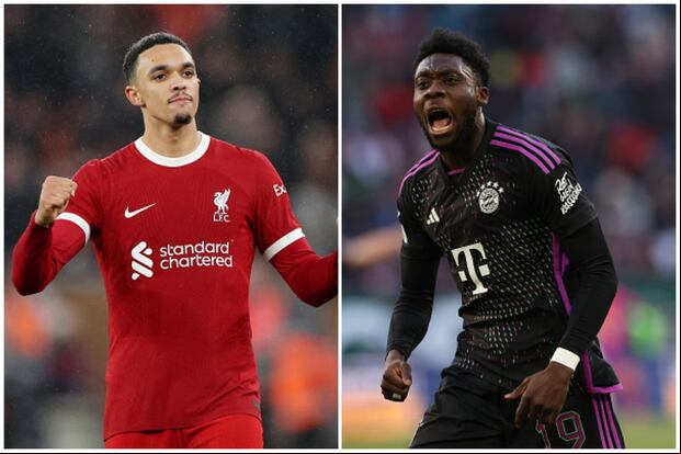 Davies y Alexander Arnold, en la mira del Real Madrid para el 2025. (Foto: Getty Images)