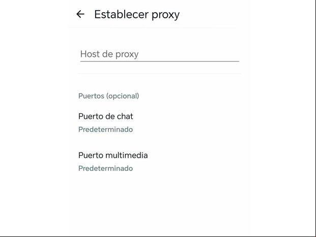 WHATSAPP | Aquí deberás colocar el proxy para que WhatsApp funcione sin internet. (Foto: MAG - Rommel Yupanqui)
