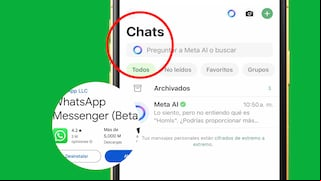 Desactiva el círculo azul de Meta AI con WhatsApp Beta en un solo paso: pulsa este botón