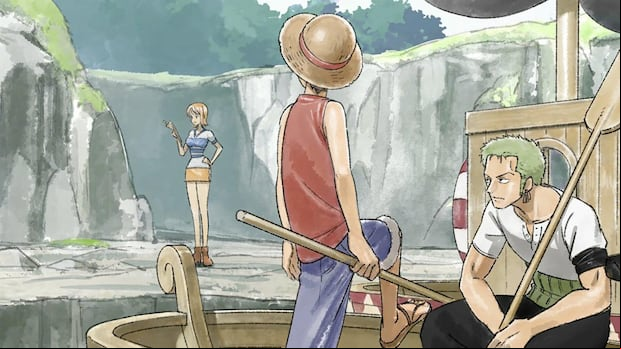 Nami, Monkey D. Luffy y Roronoa Zoro en el anime "The One Piece" (Foto: Wit Studio)