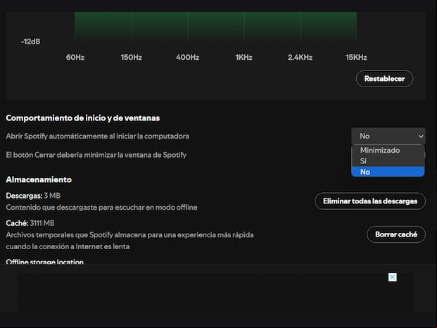SPOTIFY | Así ya no se abrirá la app cuando inicies sesión. (Foto: MAG - Rommel Yupanqui)
