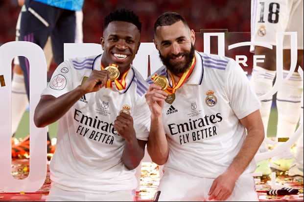 Benzema y Vinícius Junior jugaron juntos hasta 2023. (Foto: Getty Images)