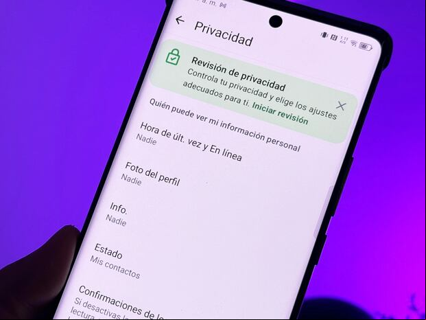 WHATSAPP | Un consejo es que siempre ocultes ciertos datos tuyos desde los Ajustes. (Foto: Depor - Rommel Yupanqui)