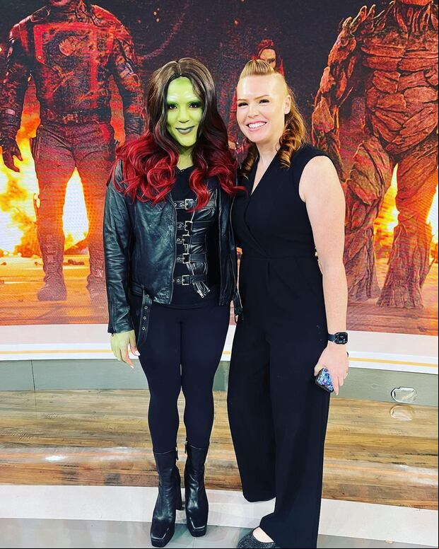 La dominicana contó con apoyo de una especialista para su aparición como Gamora (Foto: Francisca / Instagram)