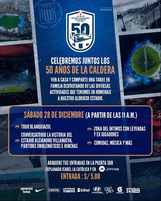 La fiesta por los 50 años de Matute. (Foto: Alianza Lima).