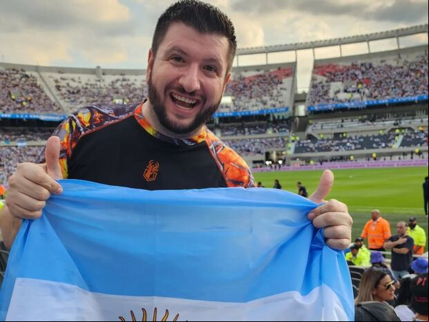 Leandro Granato durante una visita a la selección argentina (Foto: Bruta Cocina / Instagram)