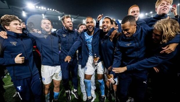 Sergio Peña registra cinco títulos con Malmö. (Foto: Malmö)