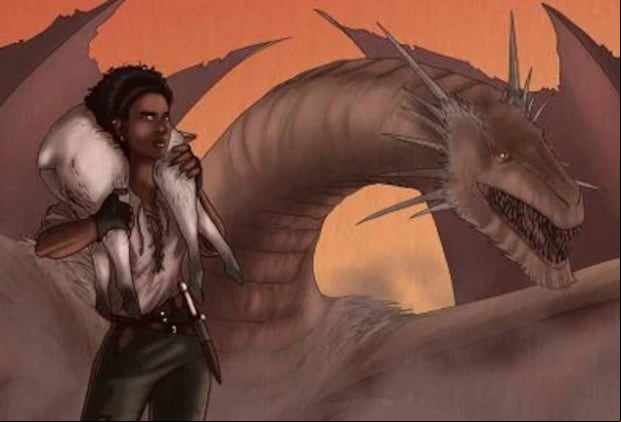 Ilustración de Robaoveja junto a Nettles, según la descripción de "Fuego y Sangre" (Foto: Jota Saraiva)