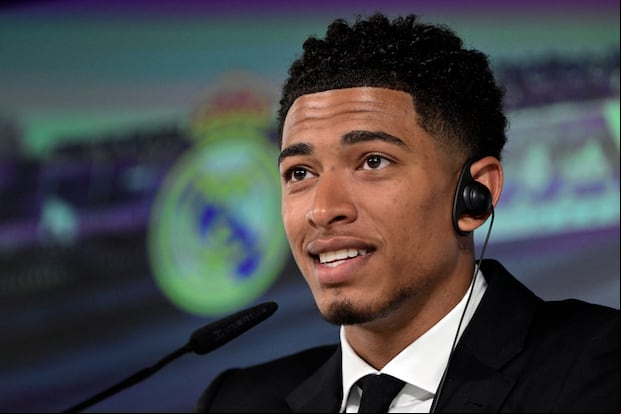 Jude Bellingham fue presentado en Real Madrid. (Foto: AFP)