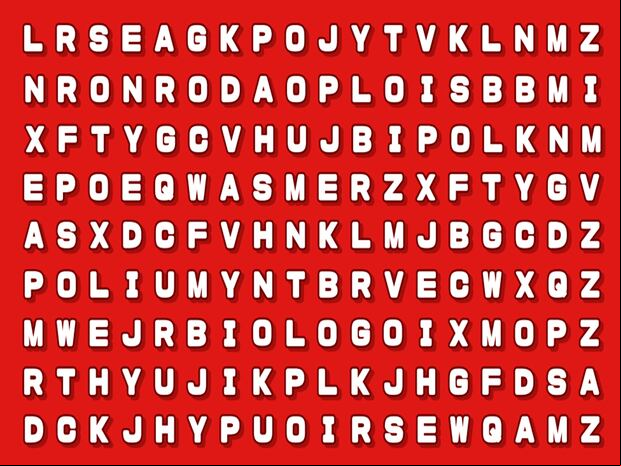 Aquí te muestro la imagen donde debes encontrar la palabra biólogo en esta sopa de letras.| Foto: genial.guru