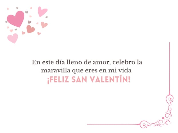 “En este día lleno de amor, celebro la maravilla que eres en mi vida. ¡Feliz San Valentín!", es una de la frases que puedes utilizar para saludar a una persona en el Día de San Valentín este 14 de febrero. (Foto: Composición MAG)
