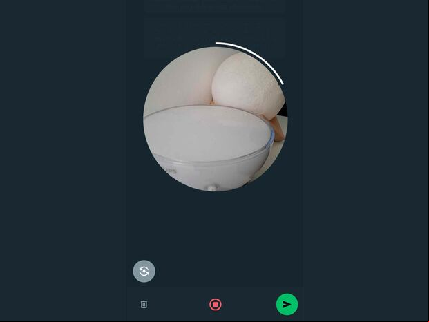 WHATSAPP | Luego aparecerá un círculo para que puedas grabarte en 50 segundos. (Foto: MAG - Rommel Yupanqui)
