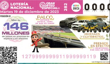 Resultados Gran Sorteo Especial del 19 de diciembre: números ganadores