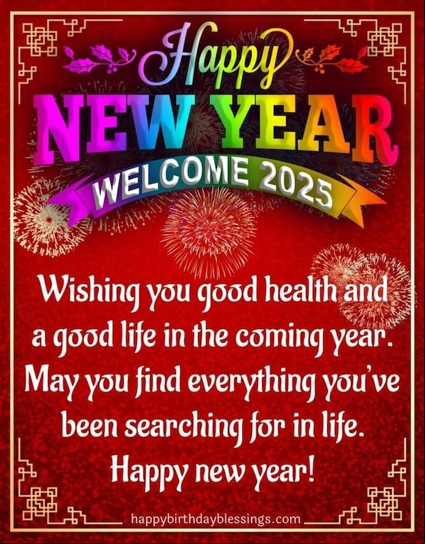 Dedicate one of these cards or images with phrases and motivational messages, to receive a Happy New Year 2025 this January 01. (Photo: Pinterest)