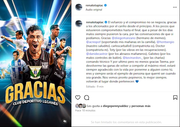 Renato Tapia concluyó su historia con el cuadro 'pepinero'.