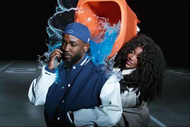 Kendrick Lamar y SZA, los protagonistas del show del medio tiempo en el Super Bowl.