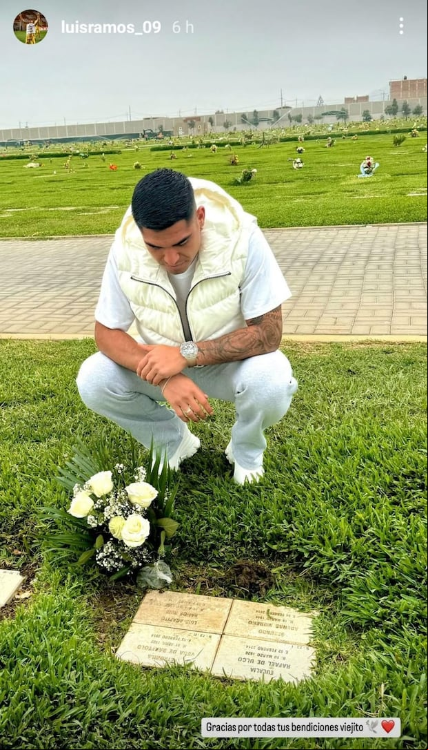 Luis Ramos y su agradecimiento a su padre por su convocatoria a la selección. (Instagram)
