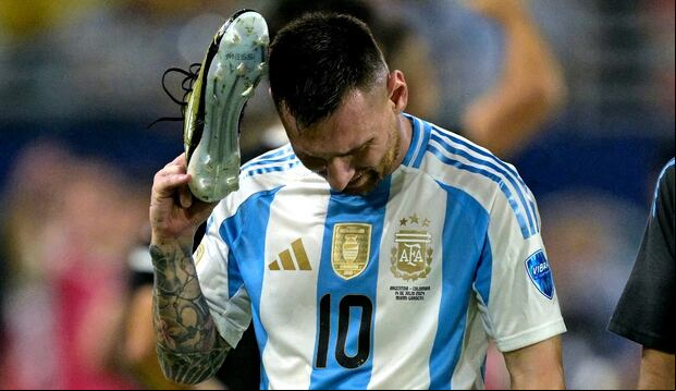 Messi se lesionó en la final de Copa América. (Foto: AFP)
