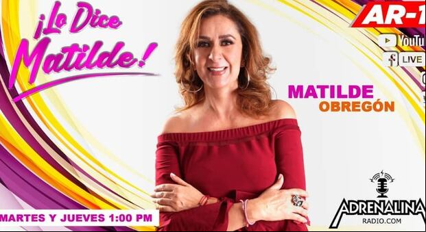 Matilde Obregón tiene un programa en YouTube (Foto: Matilde Obregón/Instagram)