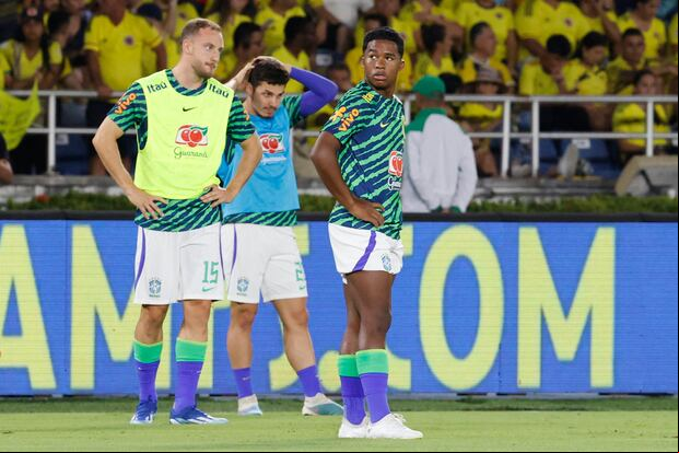 Endrick debutó en la fecha 5 de Eliminatorias ante Colombia. (Foto: EFE)