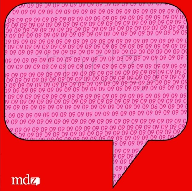 En esta ilustración, que posee un globo de diálogo de color rosado con bastantes números 9, está el 6. (Foto: MDZ Online)