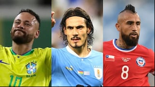 Con Neymar, Cavani y Vidal: once ideal de las grandes ausencias de la Copa América 2024