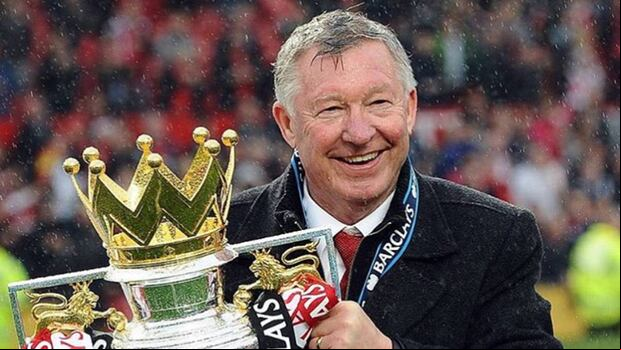 Sir Alex Ferguson fue el último entrenador que sacó campeón de la Premier League al Manchester United (2013).
