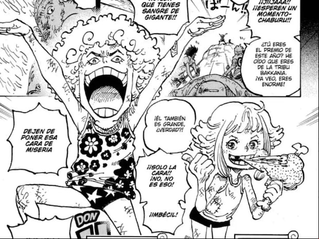 Ikanvok y Ginny en el capítulo 1096 del manga de "One Piece" (Foto: Shueisha)