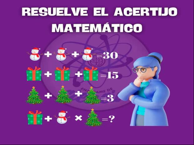 Determina el valor de cada objeto y finalmente calcula el resultado final de la última ecuación.| Foto: enséñame de ciencia