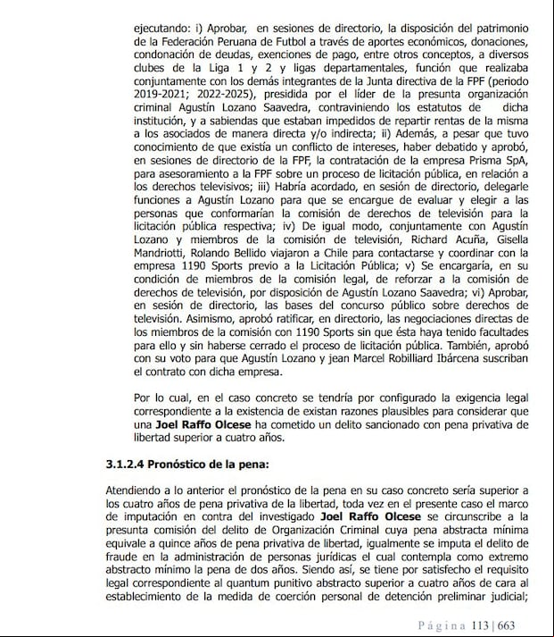 La Resolución Judicial del Corte Nacional de Justicia.