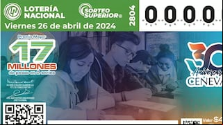 Sorteo Superior, viernes 26 de abril: ver resultados y números ganadores