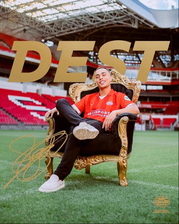 Sergiño Dest fue anunciado como nuevo jugador del PSV de la Eredivisie. (Foto: PSV)